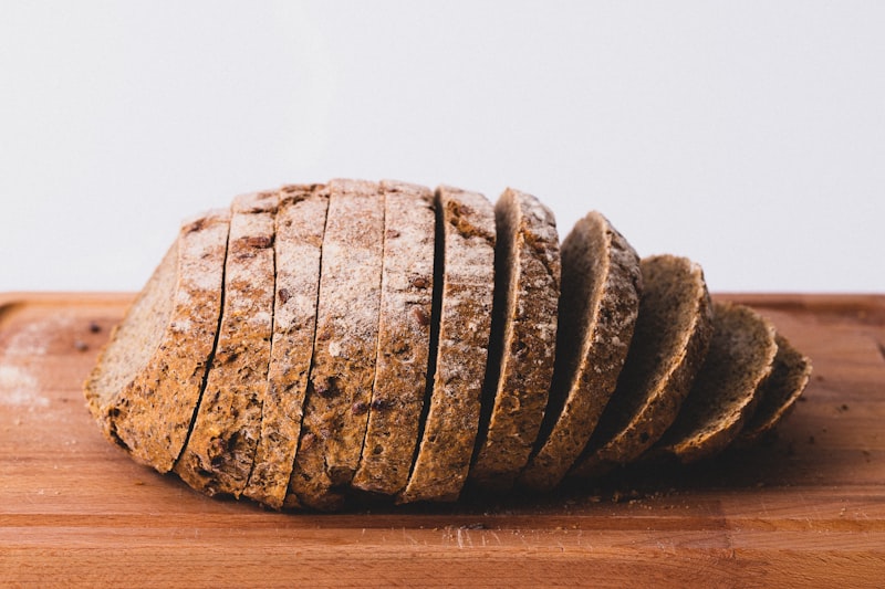 Sliced whole grain bread